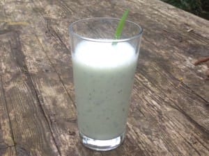 Smoothie mit chinsischem Schnittlauch